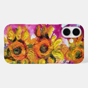 Coques iPhone 16 FLEURS DE SOUFFLE Rustique Campagne, Floral Jaune
