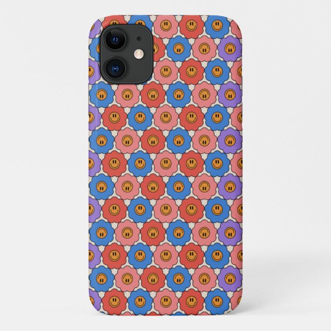 Coques Case-Mate iPhone Fleurs de sourire (Dos)