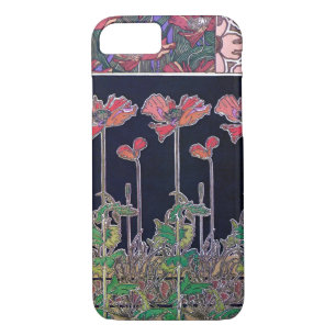 Case-Mate iPhone Case Fleurs de style Art Nouveau, Mucha