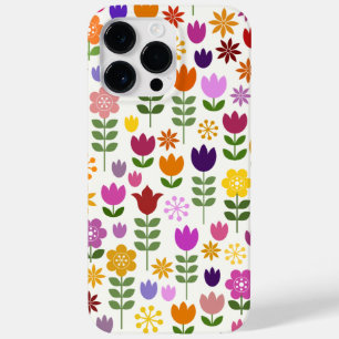 Coque Case-Mate iPhone Fleurs de style scandinave Grand Motif