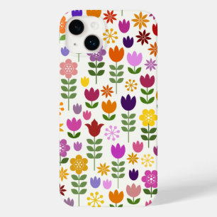 Coque Case-Mate iPhone Fleurs de style scandinave Grand Motif