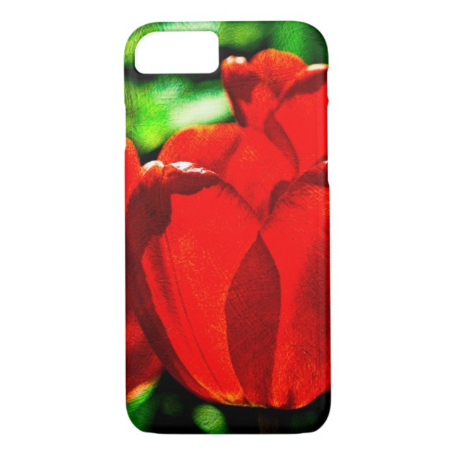 Coques Case-Mate iPhone Fleurs de tulipes rouges (Dos)