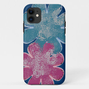 Coques Pour iPhone Fleurs de verre (rose/turquoise/marine)