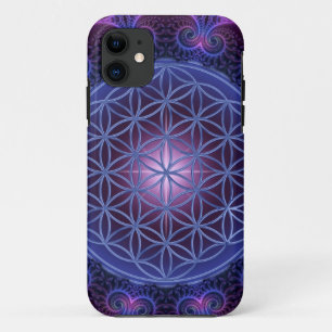 Coques Pour iPhone FLEURS DE VIE/Blume des Lebens Mandala II Carré