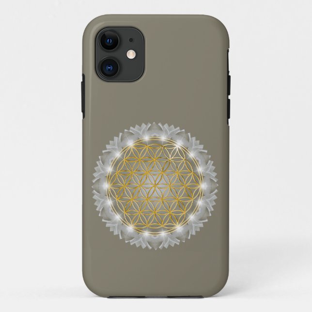 Coques Case-Mate iPhone FLEURS DE VIE - Géométrie Sacrée Lumière 1 (Dos)