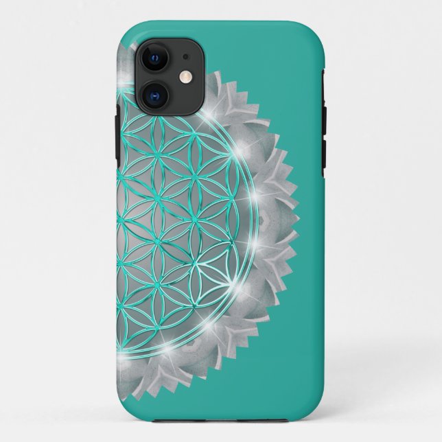 Coques Case-Mate iPhone FLEURS DE VIE - Géométrie Sacrée Lumière 2 (Dos)