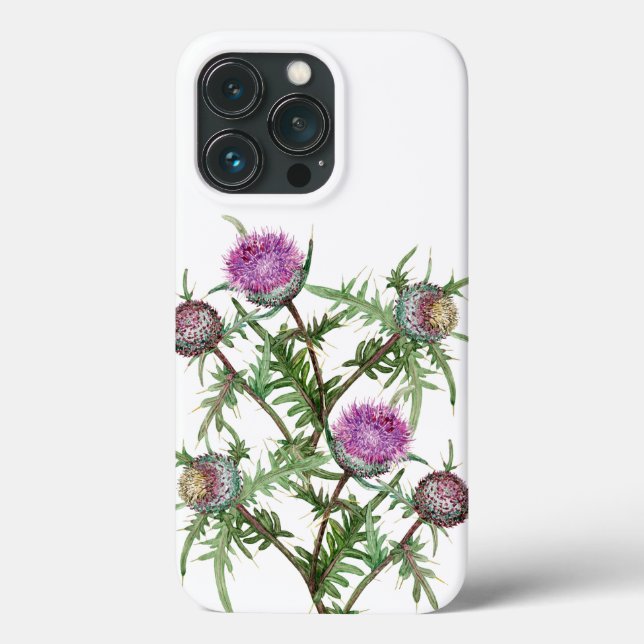 Coques Case-Mate iPhone fleurs de violette chardon  (Verso)
