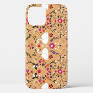 Case-Mate iPhone Case Fleurs délicates, imaginaire cygne sans couture mo