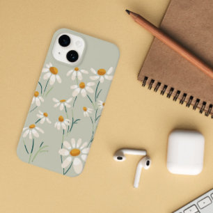 Coque Case-Mate iPhone Fleurs Delicées Chamomille Aesthétique Sauvage