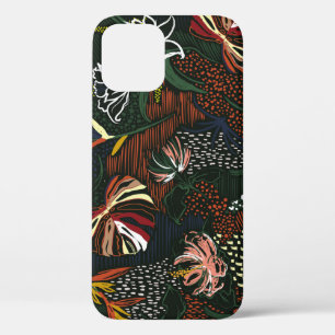 Case-Mate iPhone Case Fleurs dessinées à la main, forêt de palmiers trop