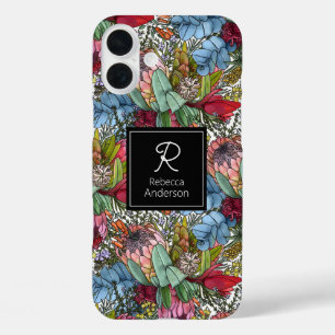 Coque Pour iPhone 16 Plus Fleurs d'été australiennes romantiques personnalis