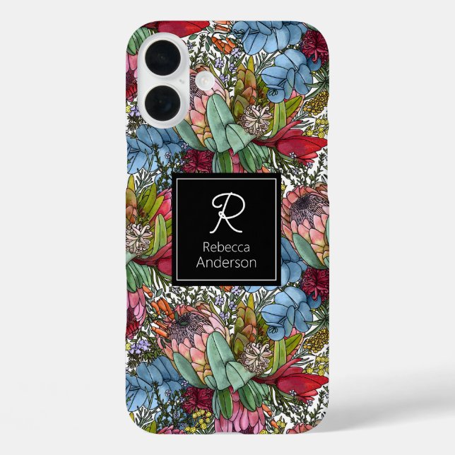 Coques Case-Mate iPhone Fleurs d'été australiennes romantiques personnalis (Verso)