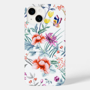 Coque Case-Mate iPhone Fleurs d'été et papillon