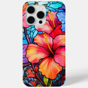 Coque Case-Mate iPhone Fleurs d'Hibiscus en verre tendu - Floral tropical
