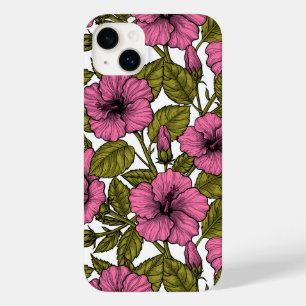 Coque Case-Mate iPhone Fleurs d'hibiscus roses