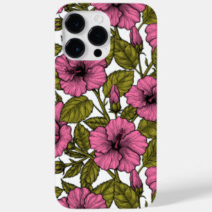 Coque Case-Mate iPhone Fleurs d'hibiscus roses