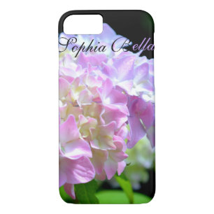 Coque Case-Mate Pour iPhone Fleurs d'hydrangée violette rose doux