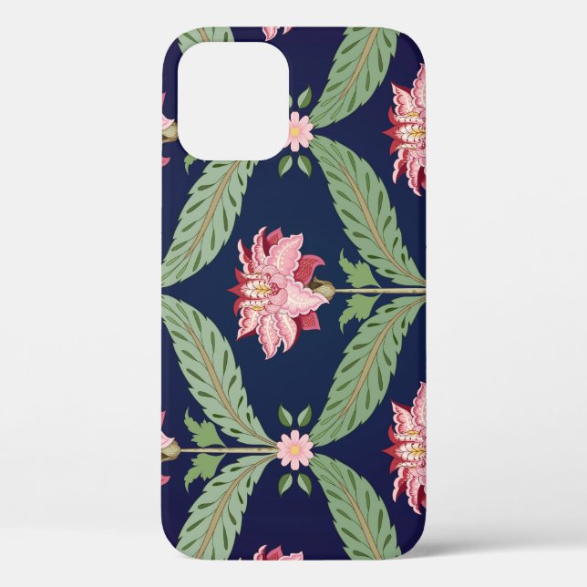 Coques Case-Mate iPhone Fleurs d'Imaginaire : Motifs indiens foncés (Verso)