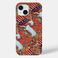 FLEURS D'IMAGINAIRES UNICORNES ET MÉDIÉVAUX, MOTIF