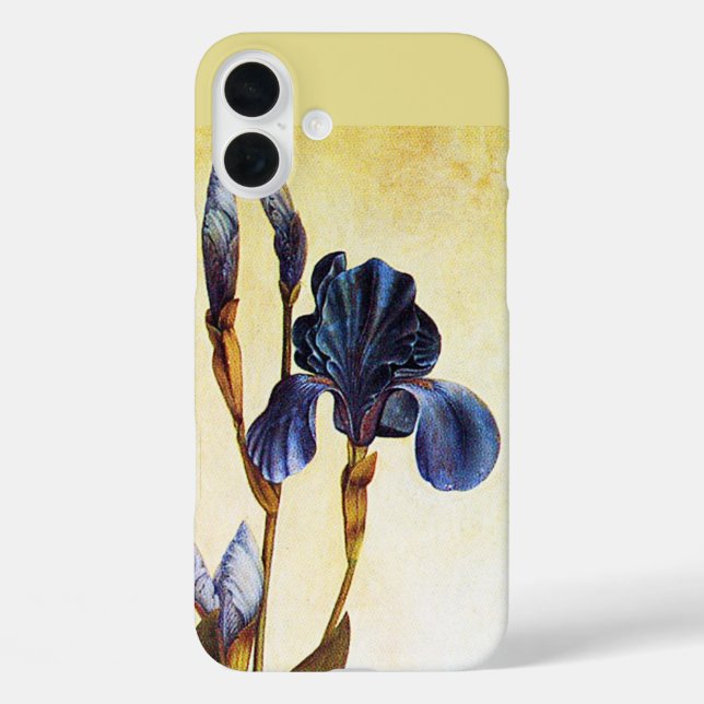 Coques Case-Mate iPhone FLEURS D'IRIS BLEU ÉLÉGANT Fleurs d'Ivoire (Verso)