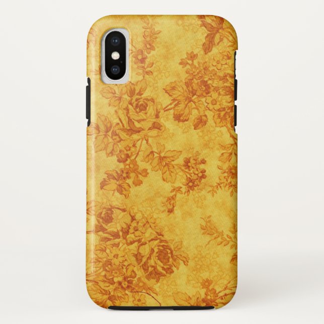Coques Case-Mate iPhone Fleurs d'or (Dos)