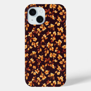 Coque Case-Mate iPhone Fleurs d'or Motif d'automne