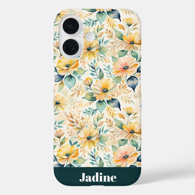 Coques Case-Mate iPhone Fleurs d'or Sunny (Verso)