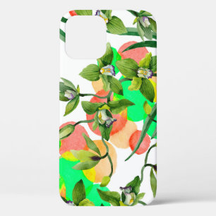 Case-Mate iPhone Case Fleurs d'orchidées vert aquarelle. Botanique flora
