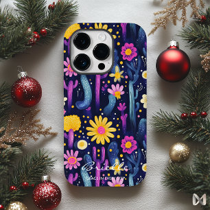 Coque Case-Mate iPhone Fleurs du désert de bien-être avec cactus et fleur