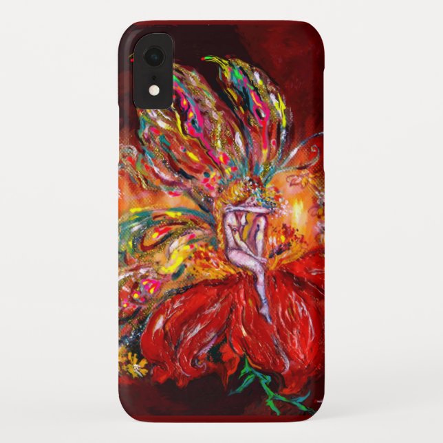 Coques Case-Mate iPhone FLEURS EN ROUGE / Imaginaire Floral (Dos)