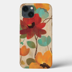 iPhone 13 Coque Fleurs et bourgeons colorés