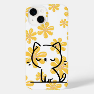Coque Case-Mate iPhone Fleurs et chats