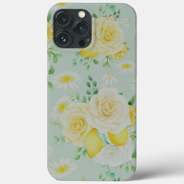 Coques Case-Mate iPhone Fleurs Et Citrons (Verso)