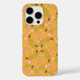 Coque iPhone 16 Pro Fleurs et créatures inspirées de la nature