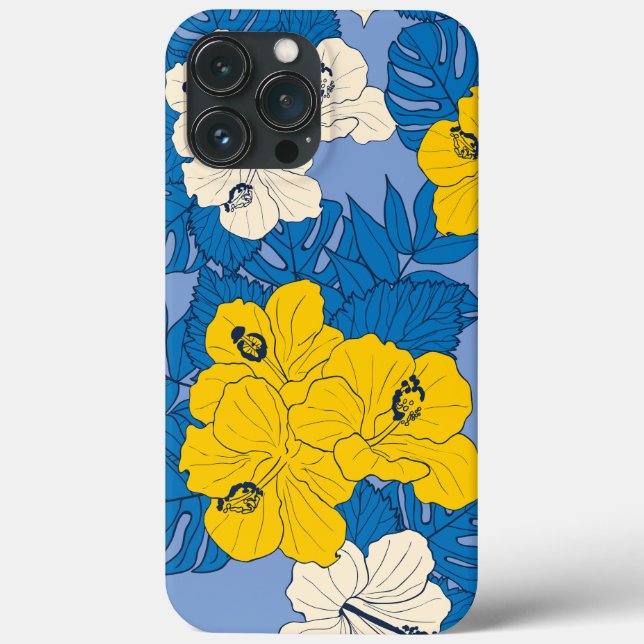 Coques Case-Mate iPhone Fleurs et feuilles d'hibiscus   (Verso)