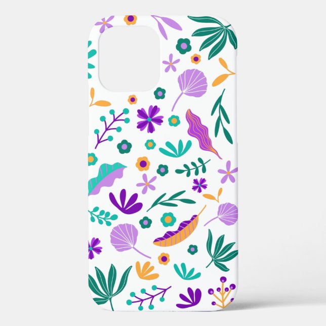 Coques Case-Mate iPhone Fleurs et Feuilles modernes mignons (Verso)