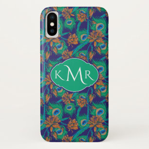Case-Mate iPhone Case Fleurs et monogramme des plumes
