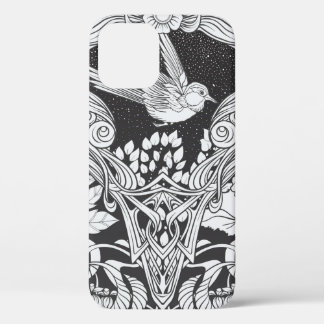Case-Mate iPhone Case Fleurs et oiseau dans un style Art nouveau sans co