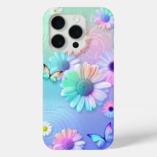 Coque Case-Mate iPhone Fleurs et papillons Pastel