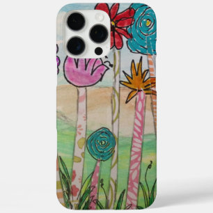 Coque iPhone 16 Pro Max Fleurs et tiges amusantes