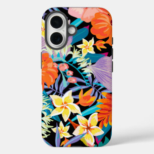 Coque Pour iPhone 16 Fleurs exotiques impressionnantes