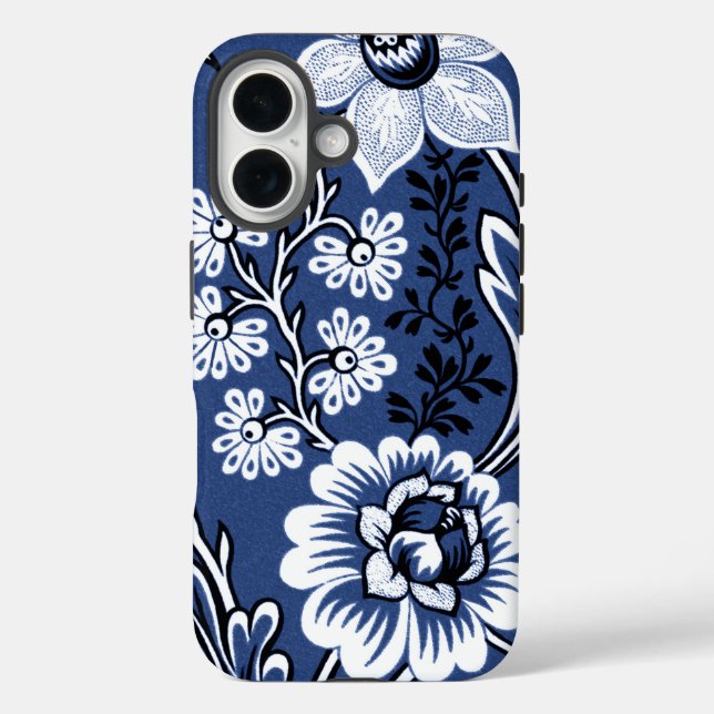 Coques Case-Mate iPhone Fleurs Fantastiques (Bleu) Beaux-Arts (Verso)