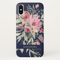 Fleurs florales d'aquarelle du ressort | avec