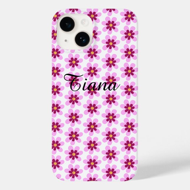Coques Case-Mate iPhone Fleurs Florales Roses Et Jaunes (Verso)