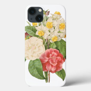 Coque Case-Mate iPhone Fleurs Florales Vintage Camélia Jonquille par Redo