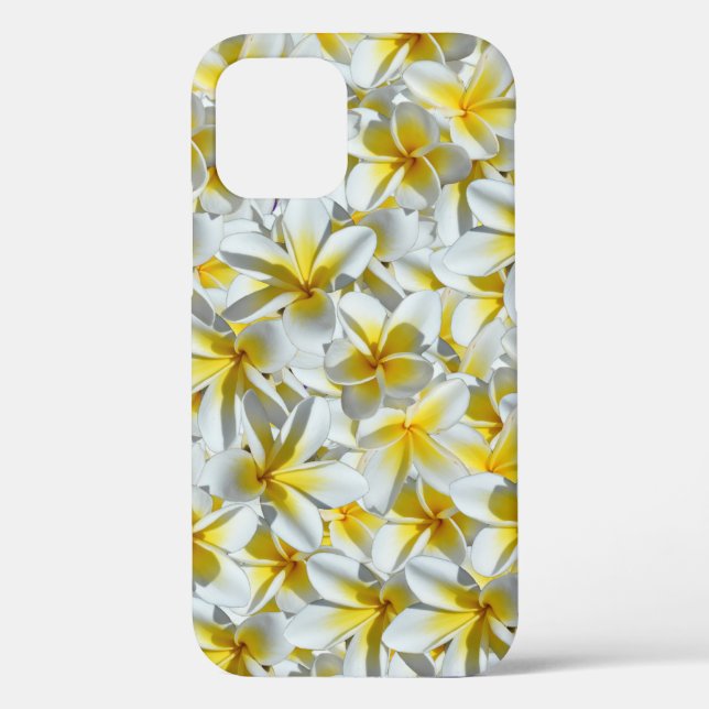 Coques Case-Mate iPhone Fleurs Frangipani Blanches Et Jaunes, (Verso)