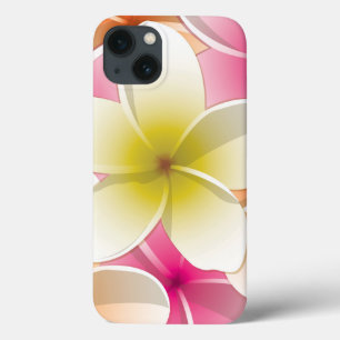 Etui iPhone 13 Fleurs frangipani/Plumeria