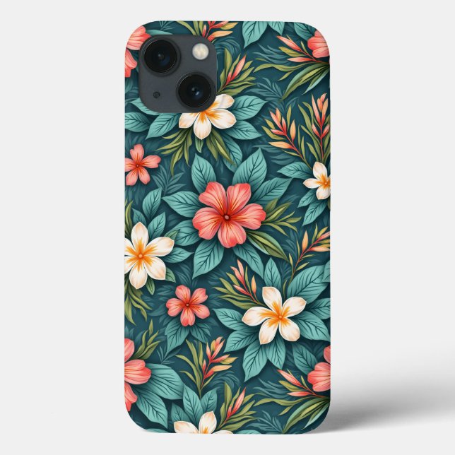 Coques Case-Mate iPhone fleurs hawaïennes (Verso)