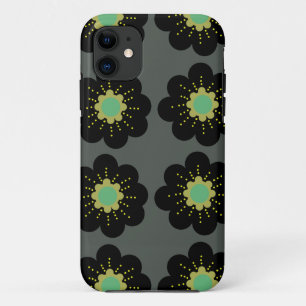 Case-Mate iPhone Case Fleurs hippies noires Coque-coque iphone
