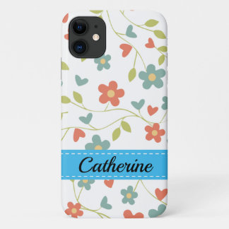 Case-Mate iPhone Case Fleurs Imprimer avec le nom Coque-coque iphone Mat